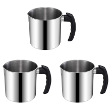 3x Gietpot voor het maken van kaarsen, 44 oz dubbele boiler was smeltkan,