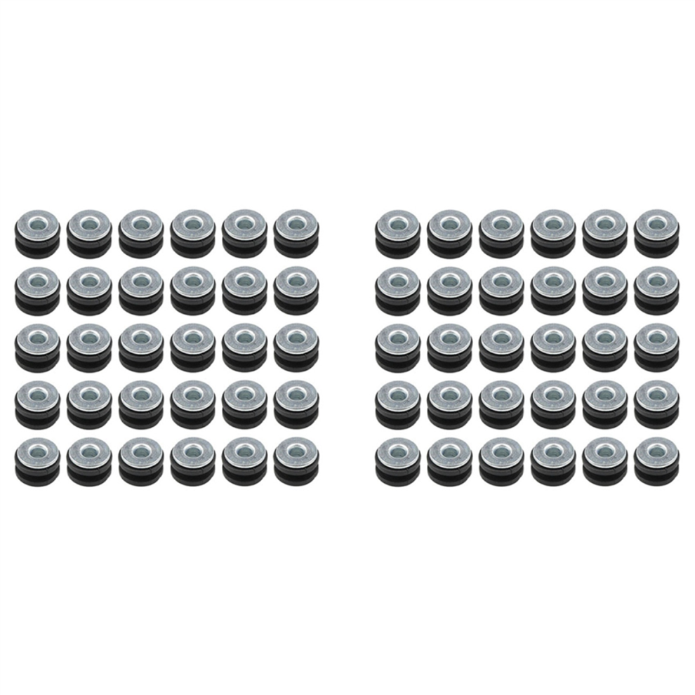 60Pcs Motorcycle Rubber Grommets Bolts For Fairing Kit Washer Assortme 4854049577766