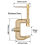 2X Welding Ground Clamp, 500A Current G-Type Solid Brass 43mm Jaw Widt 6