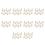 100 Sets Mini Display Easel with Canvas 8X8cm Wedding Table Numbers Pa 1