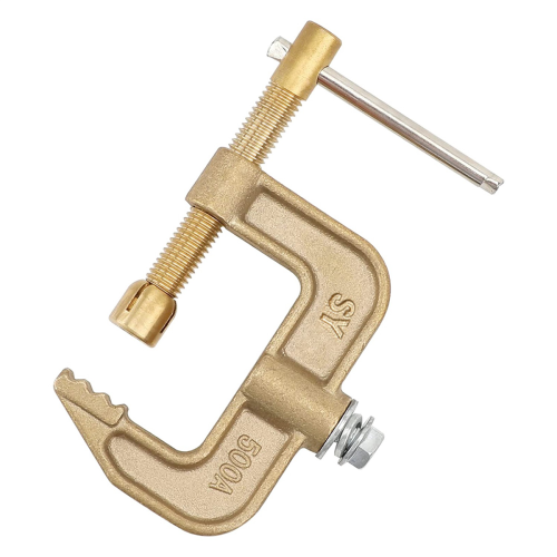 2X Welding Ground Clamp, 500A Current G-Type Solid Brass 43mm Jaw Widt 2