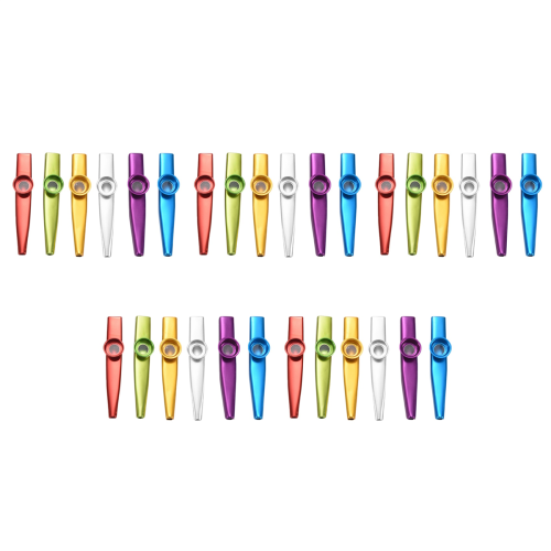 30x Metal Kazoo Μουσικά Όργανα Καλός Σύντροφος για Κιθάρα Ukulel 1