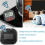5X Kitchen Timer, Digital Visual Timer Magnetic Clock Stopwatch Countd 5