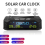 Orologio digitale solare per auto 2X con display LCD per ora, data e temperatura in auto 7