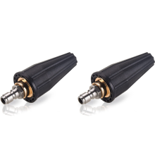 2X hogedrukreinigertips Turbo-sproeier, roterende sproeier met 1/4 inch Qu