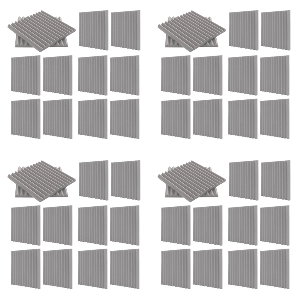 48 Pack Self-Adhesive Acoustic Panels, Sound Proof Foam High Density S 4854049580568
