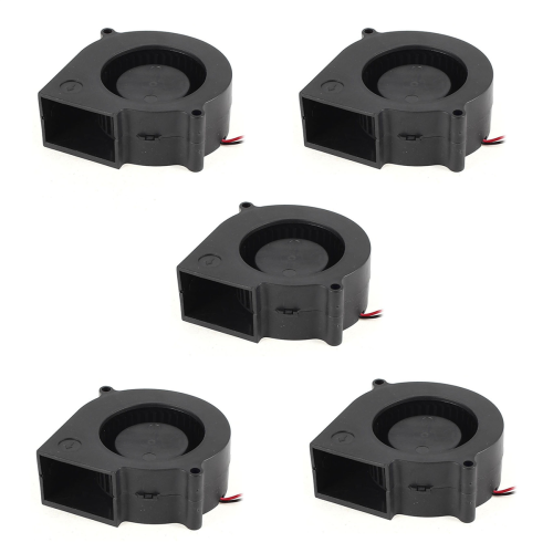 5 Pcs 75 mm x 30 2 Pin DC 12 V Brushless Fan PC Computer Cooling 1