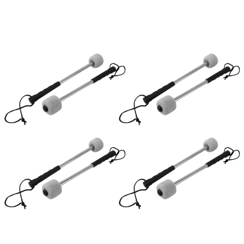 pezzi di mallet per grancassa, testa in feltro, percussioni, bacchette per timpani con 1
