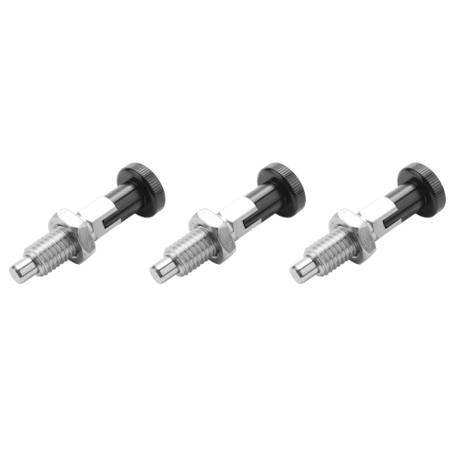 3X M10 Stainless Steel Self Locking Index Plunger Pin with Function fo 1