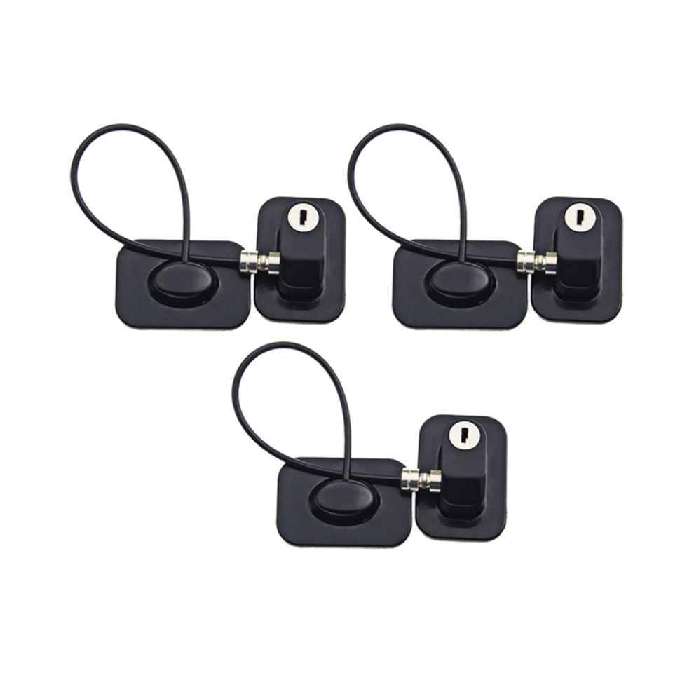 3X Baby Safety Window Restrictors With Lock Cable,No Screws Required T Torribaly