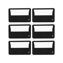 Credit Card Size Lighted 3X Magnifier Bundle Includes 6 Magnifiers, Ea