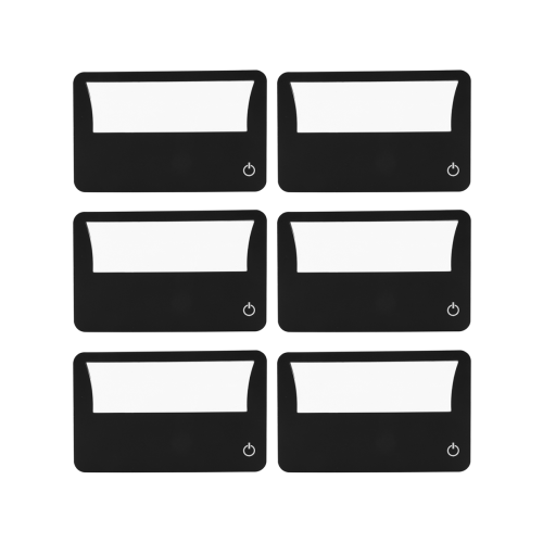 Credit Card Size Lighted 3X Magnifier Bundle Includes 6 Magnifiers, Ea 1