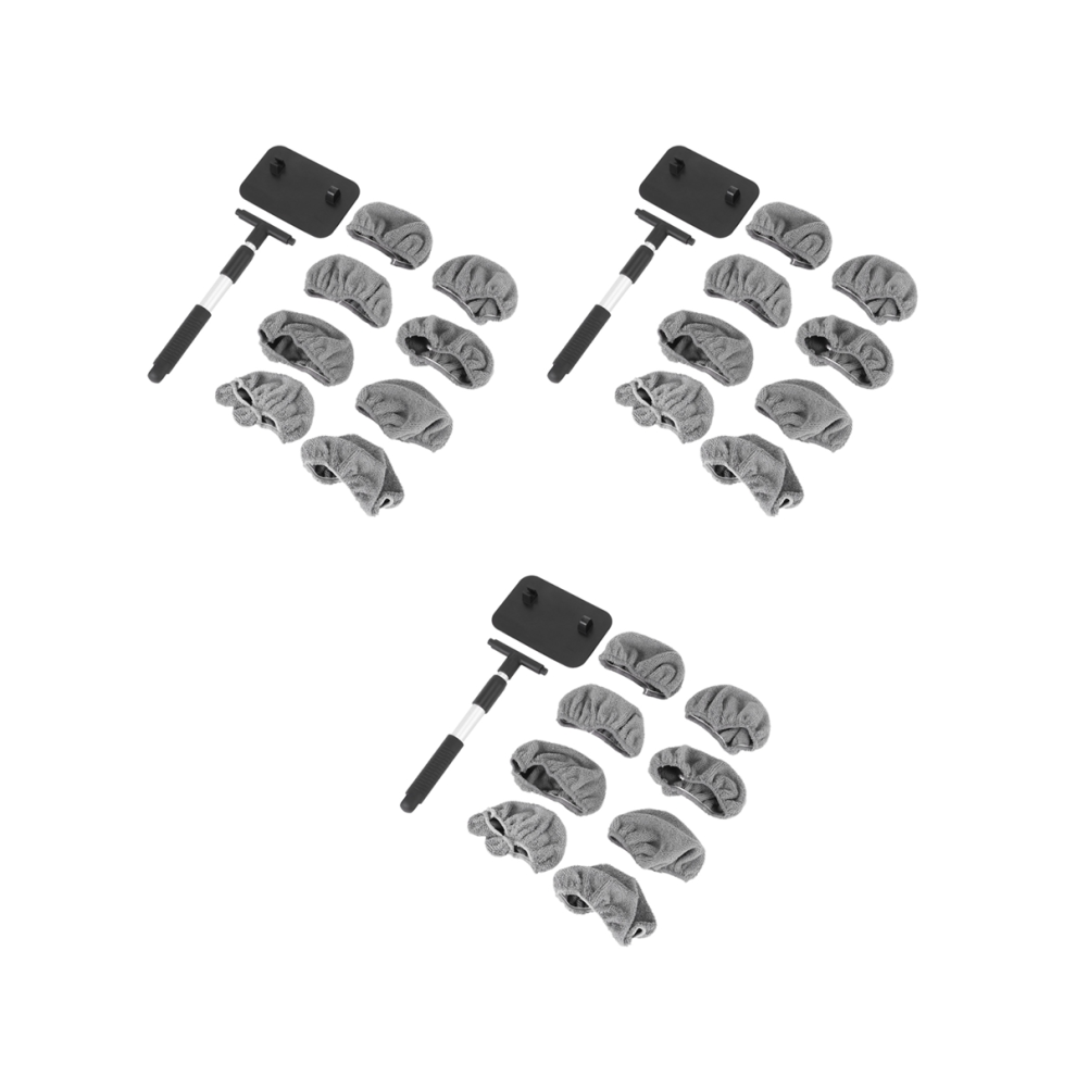 3X Car Window Cleaner Brush,Windshield Glass Cleaning Tool Extendable 4854049579630