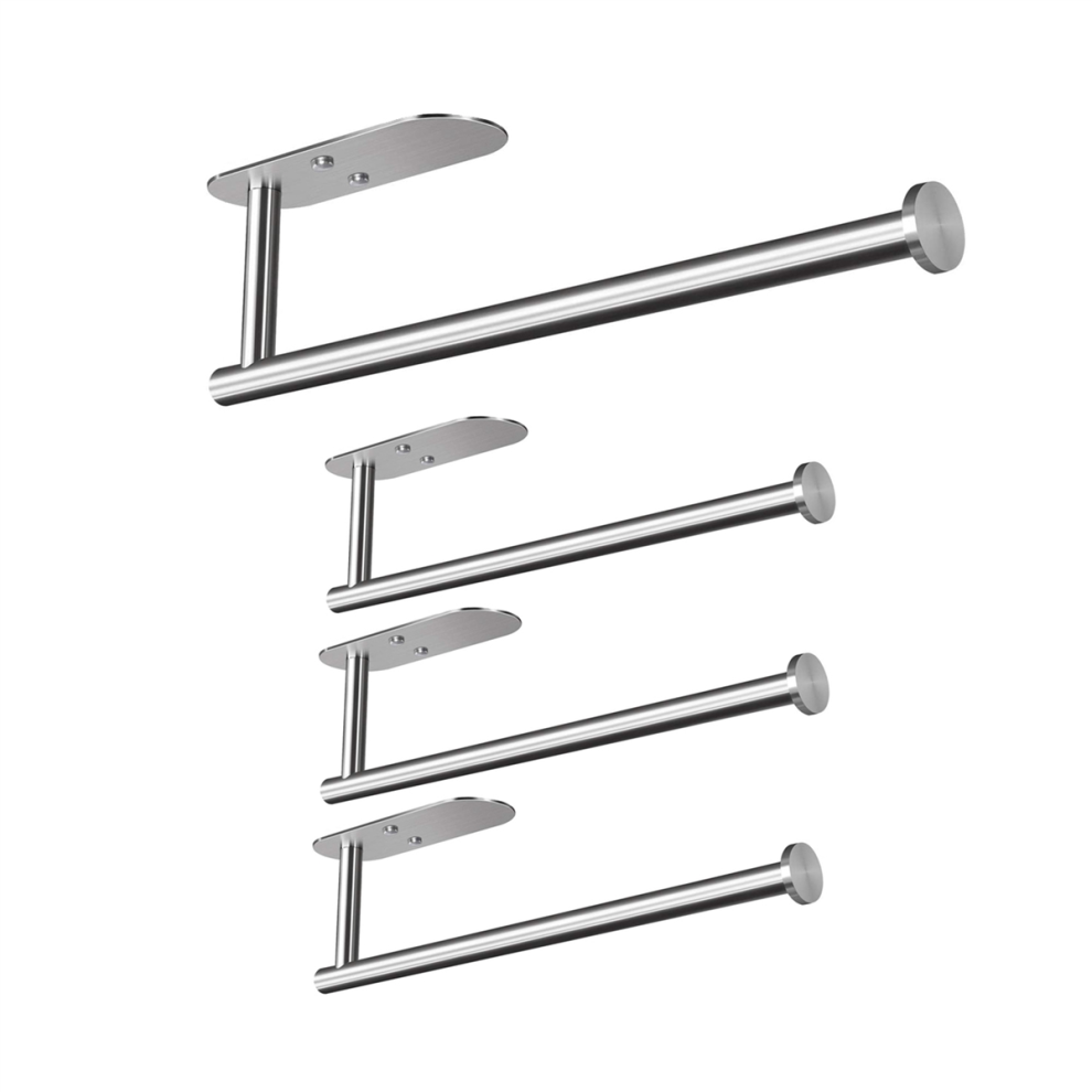 4X Portarotolo Di Carta Autoadesivo Sottopensile Per Piano Di Lavoro Della Cucina W