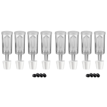 2x Fermentatiedeksels Airlock Kit met 6 Stoppers, Air Locks Bier Wijn Ko