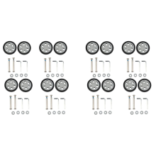 16X Accessoires de bagages Roues Avion Valise Poulie Rouleaux Muet W