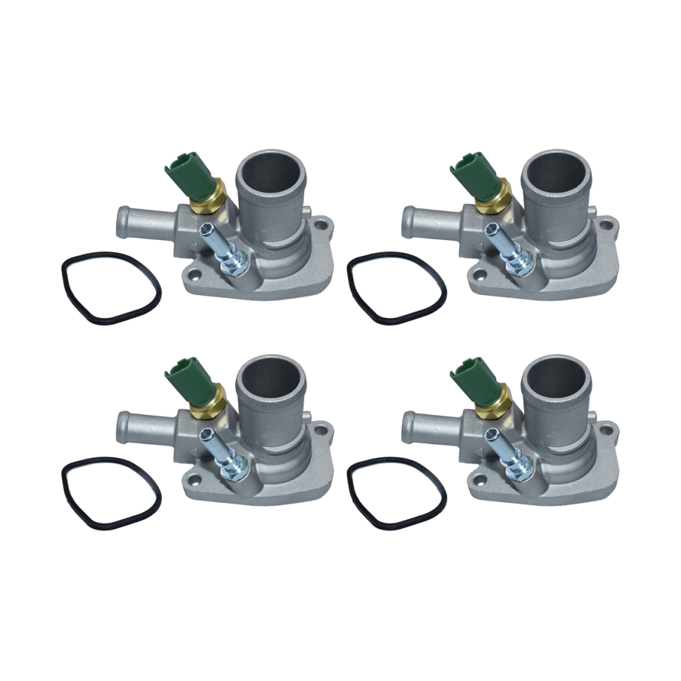 4X Engine Coolant Thermostat Car 55202176 55194029 For Grande Punto 4854049585433