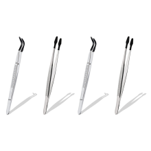 Set van 4 rubberen pincetten voor hobby's, laboratoria en de industrie