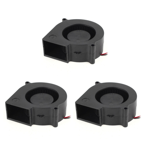 3 Pcs 75 mm x 30 2 Pin DC 12 V Brushless Fan PC Computer Cooling 1