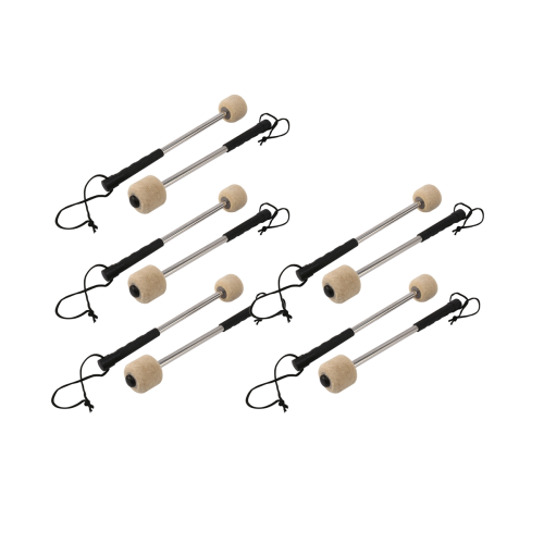 pezzi di mallet per grancassa, testa in feltro, percussioni, bacchette per timpani con 1