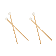 4 stuks dubbelkops drumbekkens gong mallet zachte hamer stokken mallet