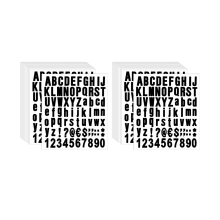 1540 Pieces 20 Sheets Self Adhesive Vinyl Letters Numbers Kit, Alphabe