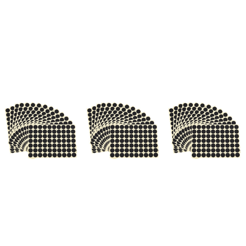 45pcs 19mm Circles Round Code Stickers Self Adhesive Sticky Labels Bla