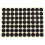 45pcs 19mm Circles Round Code Stickers Self Adhesive Sticky Labels Bla 4