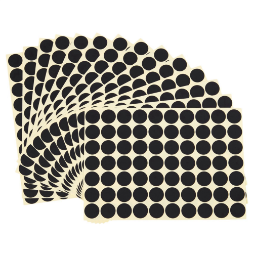 45pcs 19mm Circles Round Code Stickers Self Adhesive Sticky Labels Bla 2