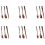 6X Wooden Flatware Set, Portable Set Chopsticks Spoon Fork Tableware D 3