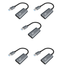 Κάρτα λήψης βίντεο 5X USB 3.0 HD Audio 4K 60FPS Game Streami σε πραγματικό χρόνο