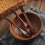 6X Wooden Flatware Set, Portable Set Chopsticks Spoon Fork Tableware D 8