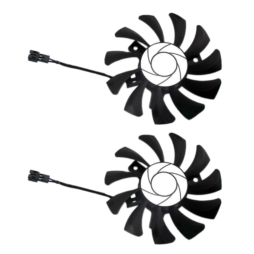 Ha8010h12f-Z 75Mm 2Pin Gtx1050ti Gpu Cooler Dual Fan For Gtx 1050Ti Gt 4854049587178