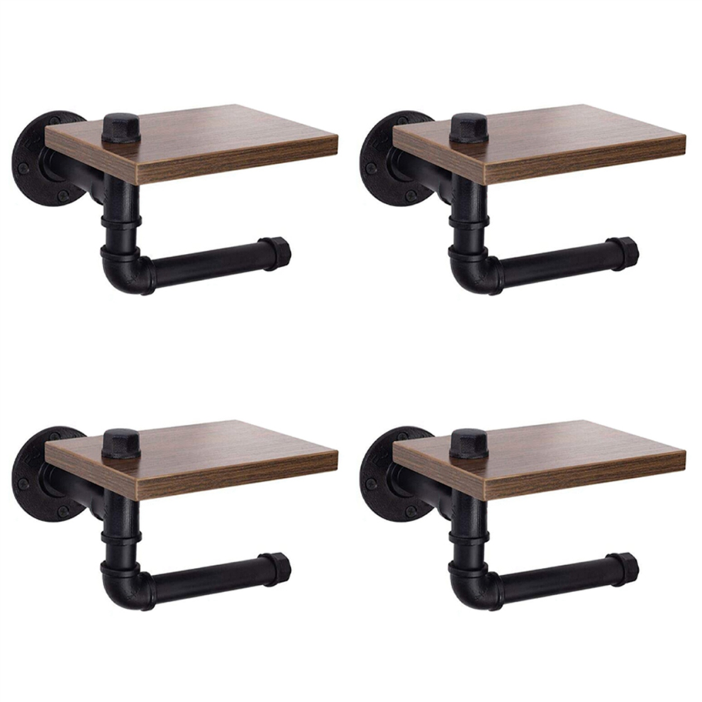 4X Portarotolo Di Carta Igienica Industriale Rustico, Supporto Galleggiante Per Tubo