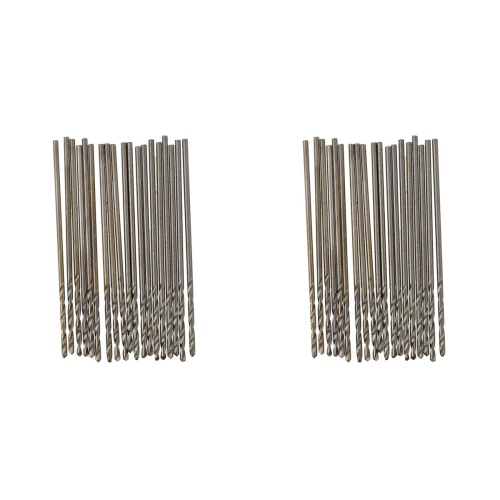 40 forets hélicoïdaux Micro-HSS de 30 mm de long et 0,8 mm de diamètre