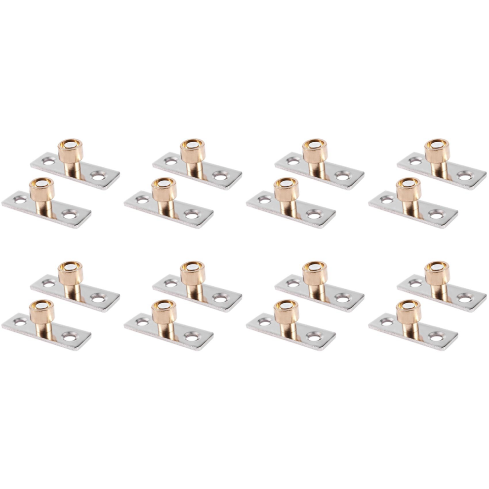 Guida Per Porta Scorrevole In Legno Da 12 Mm Di Diametro, Fermaporta In Metallo, 16 Pezzi