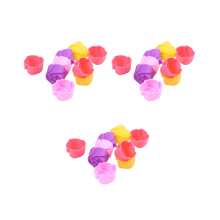 30x siliconen roos muffin koek cupcake bakvorm chocolade gelei M