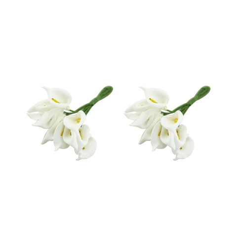 24Pcs Mini Calla Artificial Flower Bouquet Wedding Decoration DIY Wrea 1