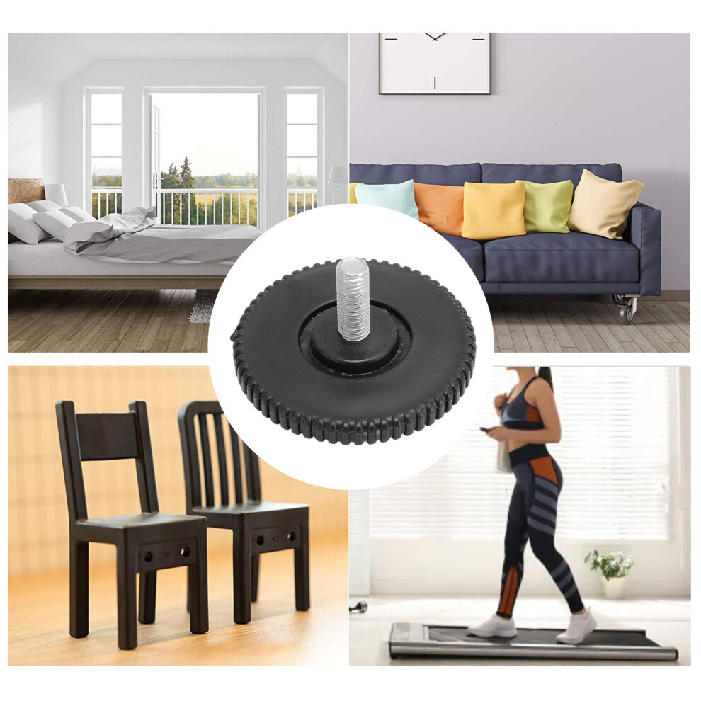 4Pcs Rubber Feet Floor Protectors M10 Screw On 74X25mm For Furniture 9351335137611