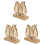 3X Freestanding Modern Napkin Holder with Leaf Design, Desktop Paper T 1