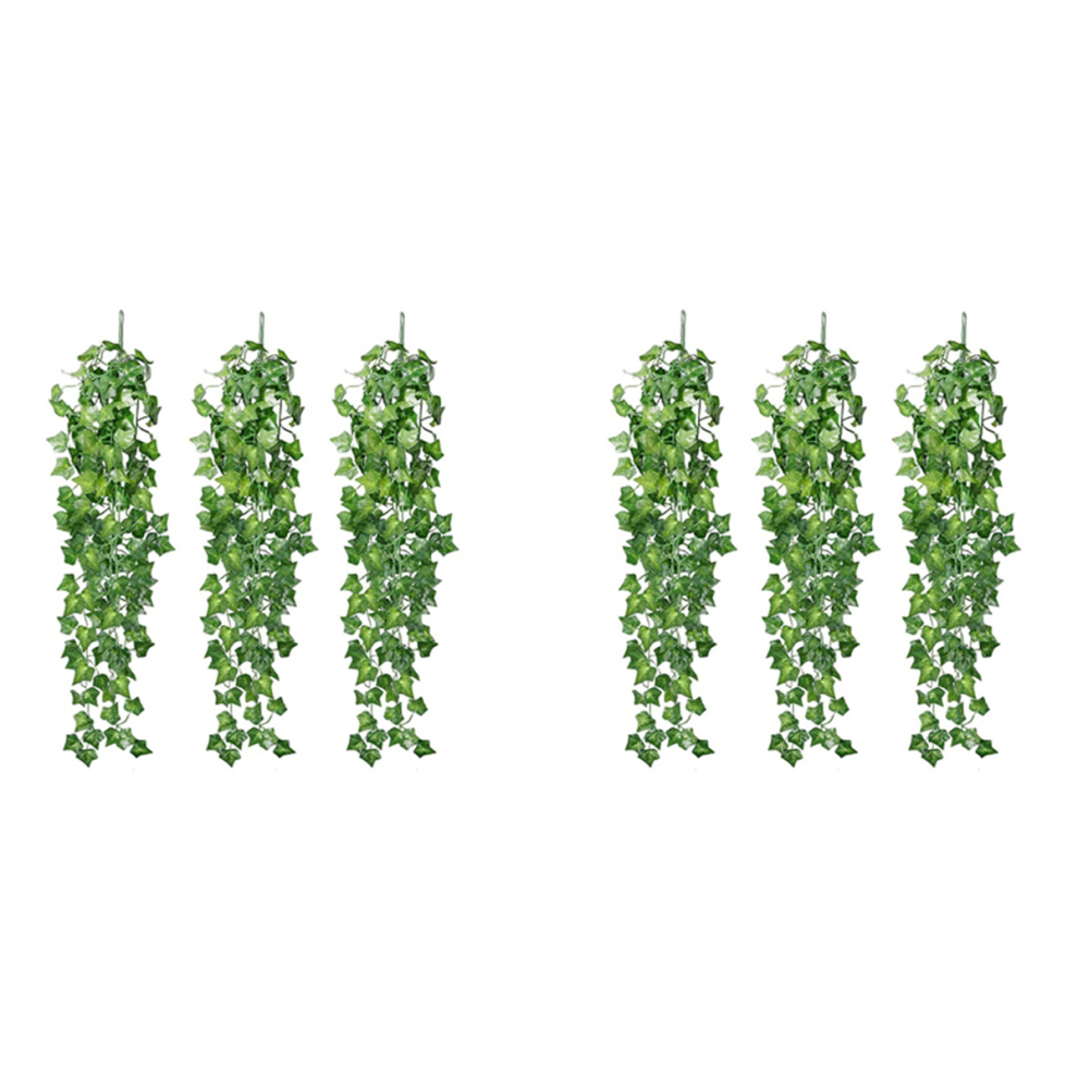 Pezzi Di Edera Artificiale Appesa, 2,95 Piedi, Piante Da Parete, Verde