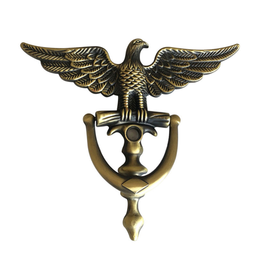 2X Antike Türklopfer Adler Kopf für Front Home Decor Ring Möbel 2