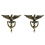 2X Antike Türklopfer Adler Kopf für Front Home Decor Ring Möbel 2