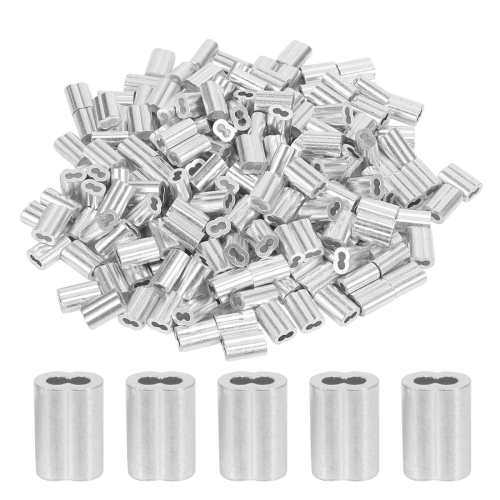 Ensemble de 600 embouts de câble de 1/16 pouce, manchons de sertissage en alliage d'aluminium 2