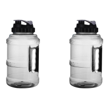 2 Pcs 2.5L Large Water Bottle Ecofriendly Reusable for Men Women Fitne