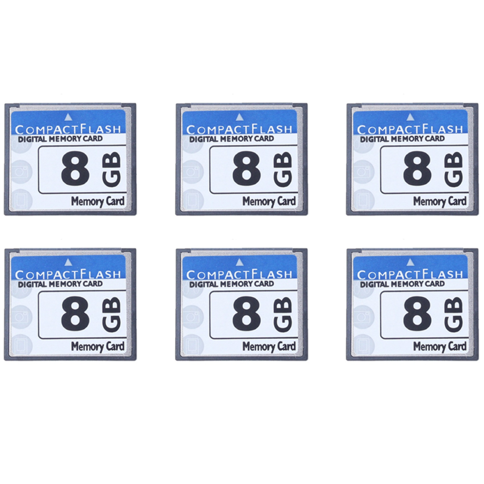 Scheda Di Memoria Compact Flash Professionale Da 8 Gb 6X (Bianca E Blu)