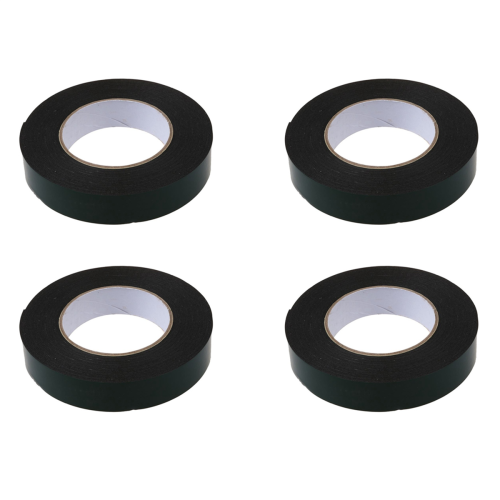 4X Black Super Strong Permanent Double Sided Self Adhesive Foam Car Tr