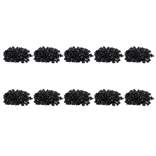 7mm Hole Plastic Rivets Fastener Auto Car Bumper Push Clips 1000 Pcs 1