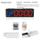 2X Workout Clock with Battery, Portable Mini Gym Timer Built-in Magnet 7