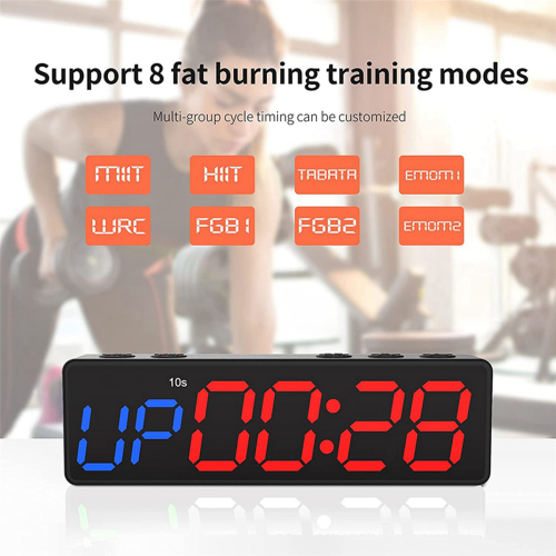 2X Workout Clock with Battery, Portable Mini Gym Timer Built-in Magnet 2